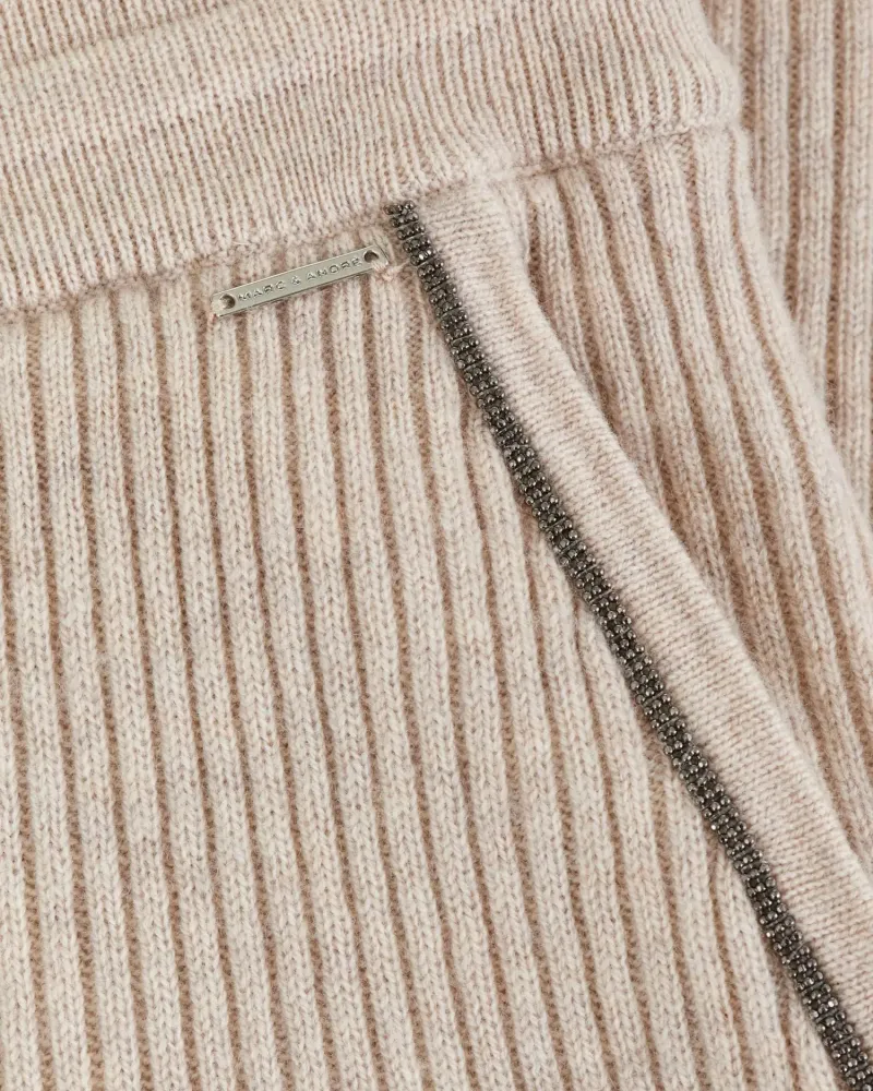 Кашмирен панталон беж QUIET MOTION