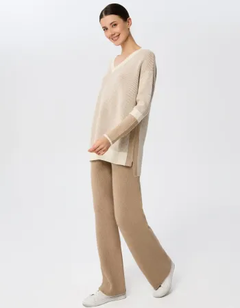 Кашмирен панталон RIBBED RHYTHM