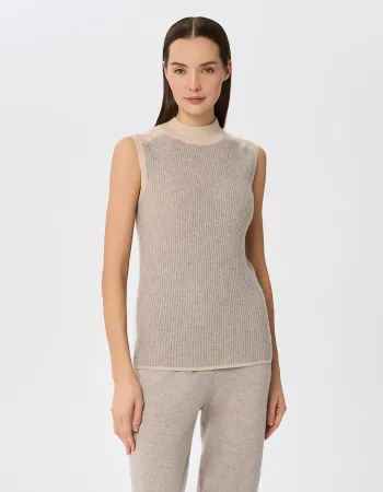 Кашмирен пуловер без ръкави URBAN BLOCK