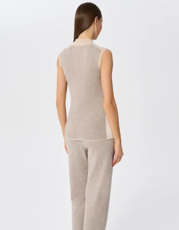 Кашмирен пуловер без ръкави URBAN BLOCK