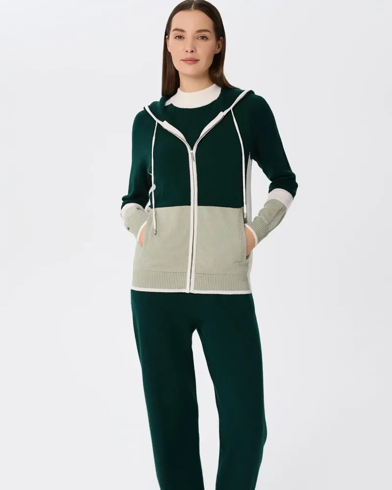 Кашмирен суитшърт URBAN BLOCK Green