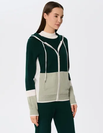 Кашмирен суитшърт URBAN BLOCK Green