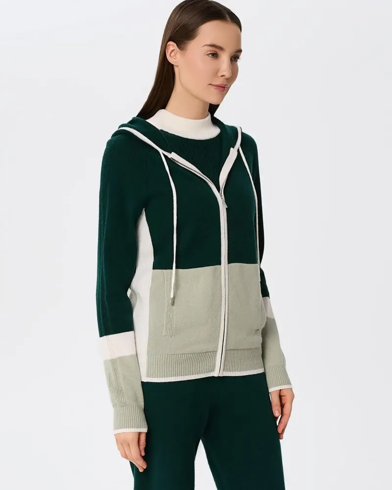 Кашмирен суитшърт URBAN BLOCK Green