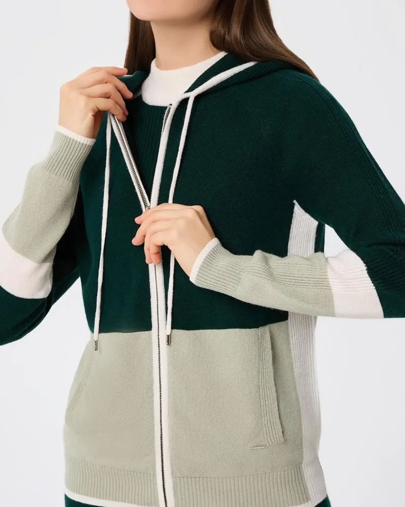 Кашмирен суитшърт URBAN BLOCK Green