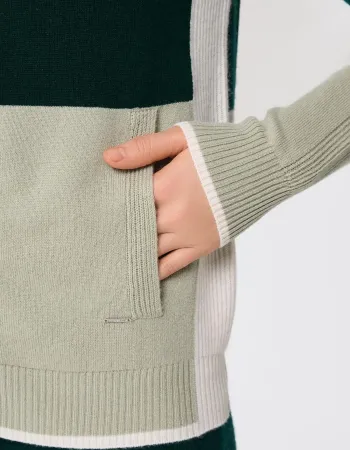 Кашмирен суитшърт URBAN BLOCK Green