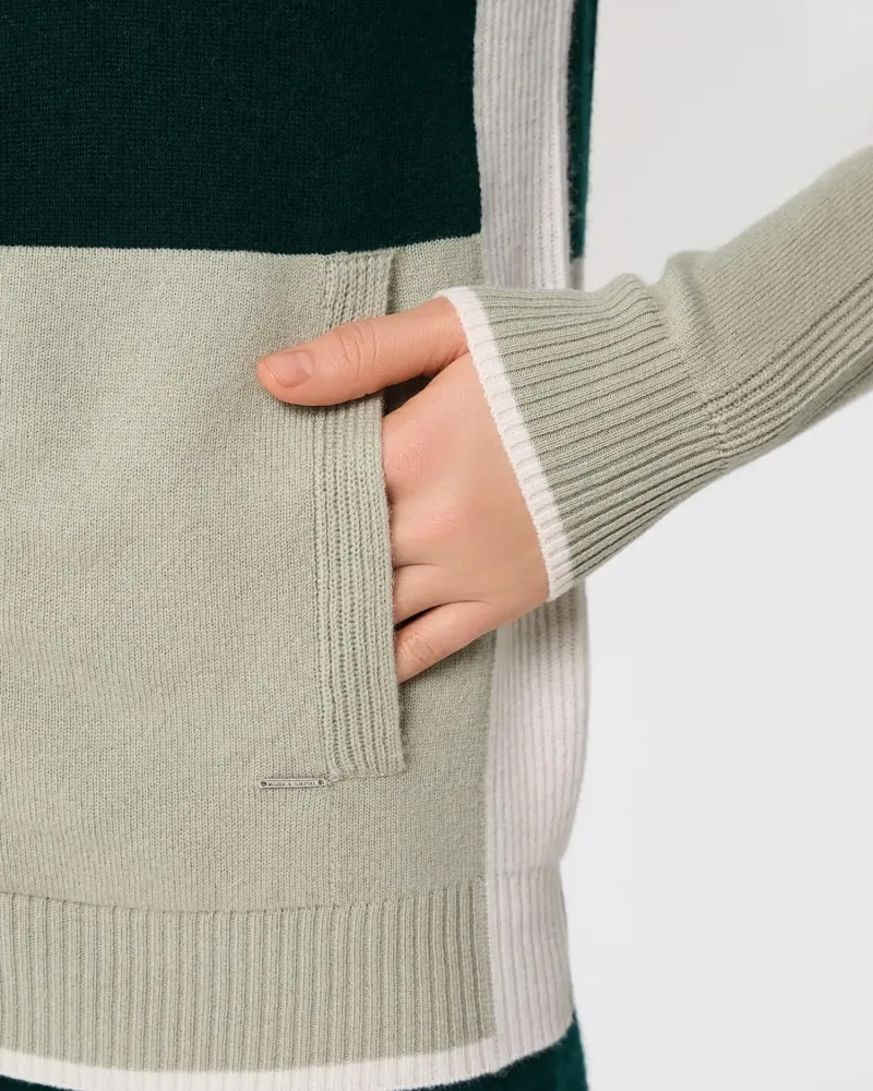 Кашмирен суитшърт URBAN BLOCK Green