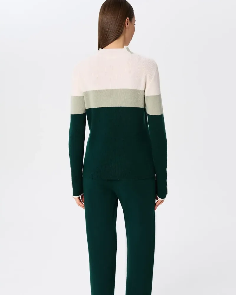 Кашмирен пуловер URBAN BLOCK Green