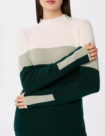Кашмирен пуловер URBAN BLOCK Green