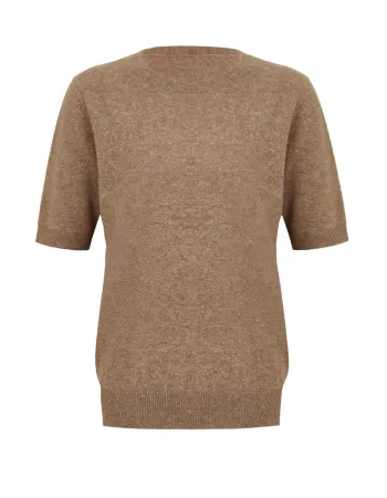 Пуловер от 100% кашмир с къс ръкав DAILY DELIGHT