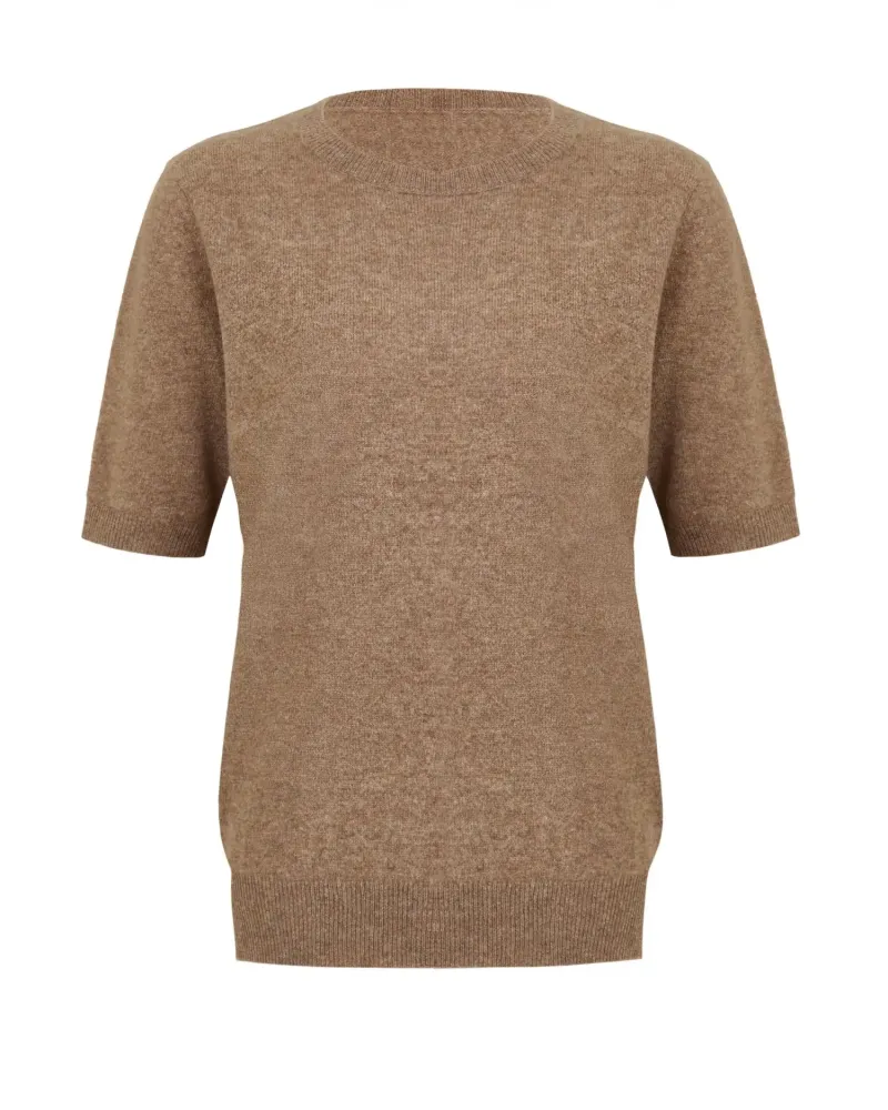 Пуловер от 100% кашмир с къс ръкав DAILY DELIGHT