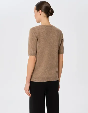 Пуловер от 100% кашмир с къс ръкав DAILY DELIGHT