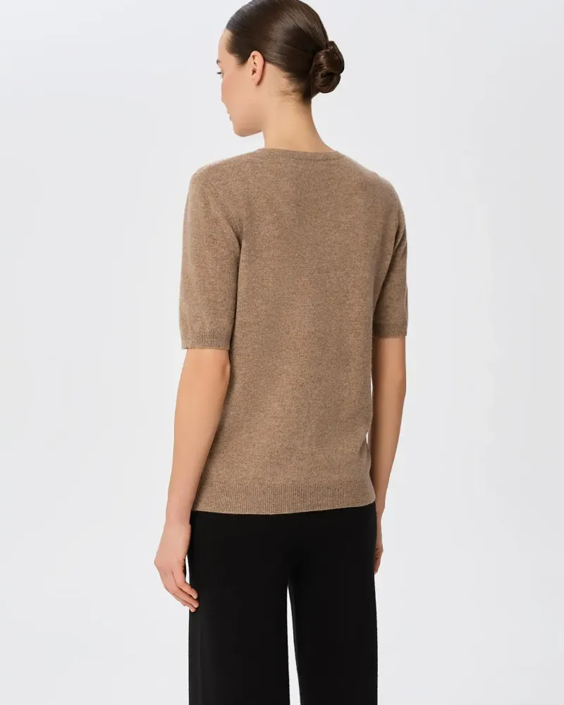 Пуловер от 100% кашмир с къс ръкав DAILY DELIGHT