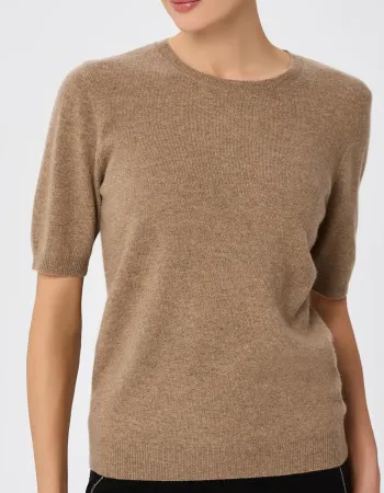 Пуловер от 100% кашмир с къс ръкав DAILY DELIGHT