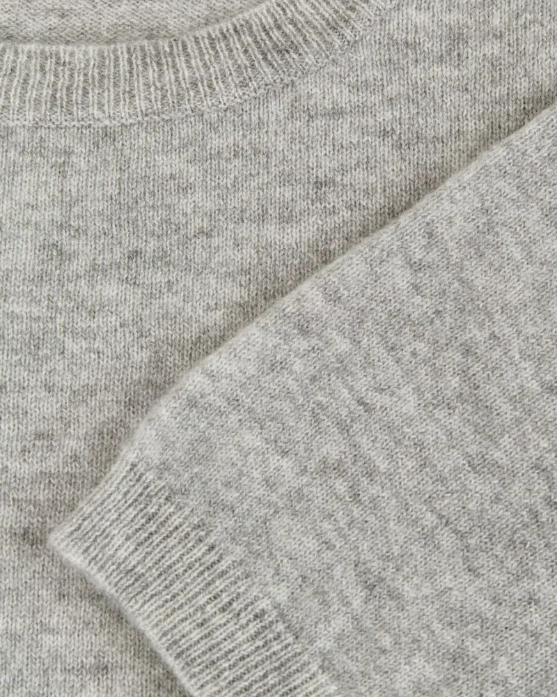 Пуловер от 100% кашмир с къс ръкав DAILY DELIGHT сив