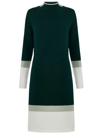 Кашмирена рокля URBAN BLOCK Green