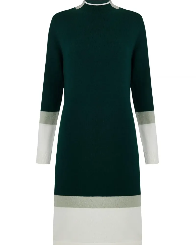 Кашмирена рокля URBAN BLOCK Green