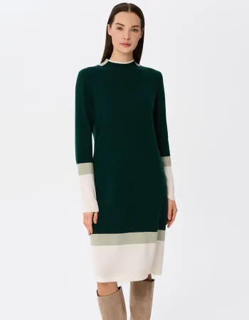 Кашмирена рокля URBAN BLOCK Green