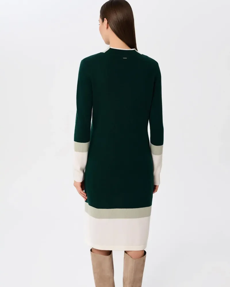 Кашмирена рокля URBAN BLOCK Green