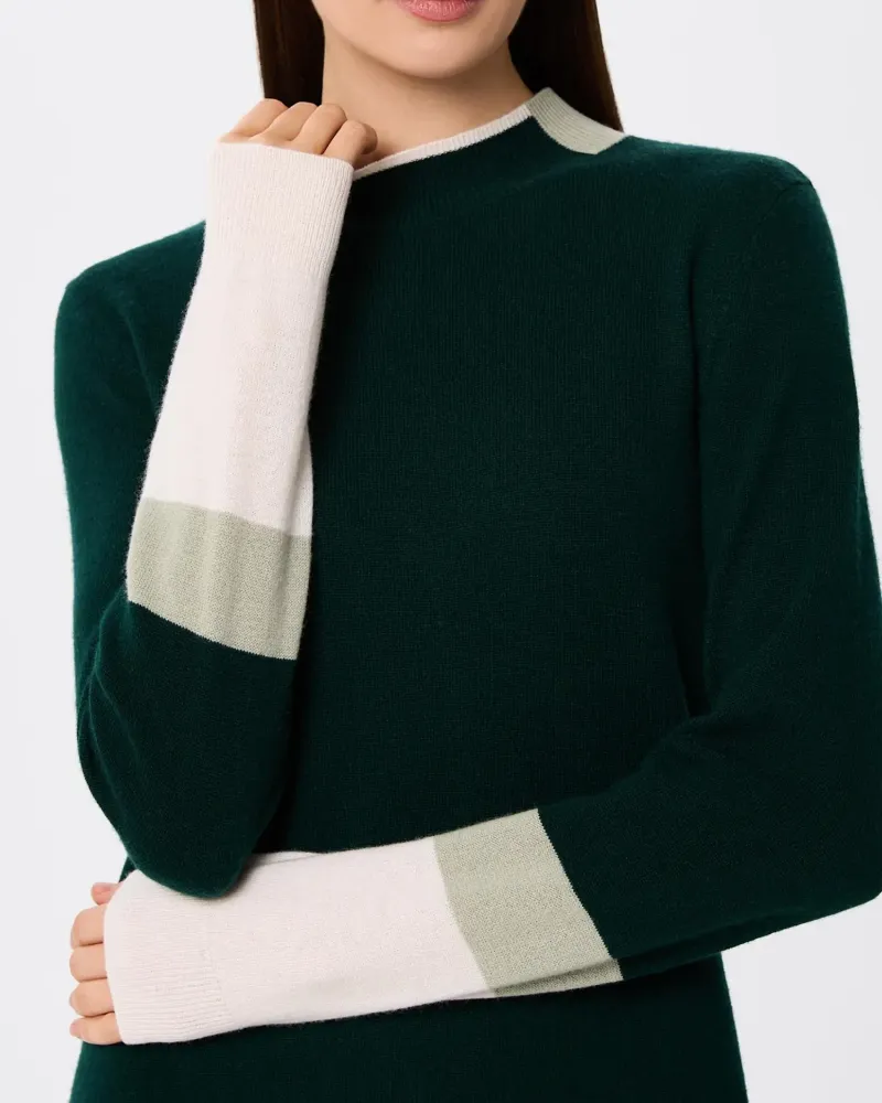 Кашмирена рокля URBAN BLOCK Green