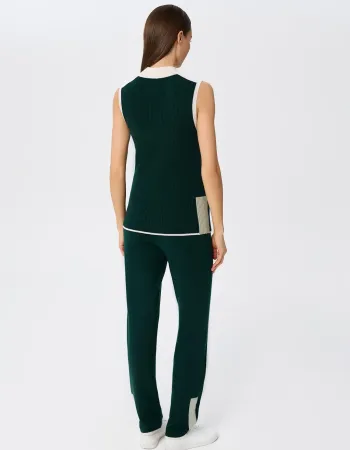 Кашмирен панталон URBAN BLOCK Green