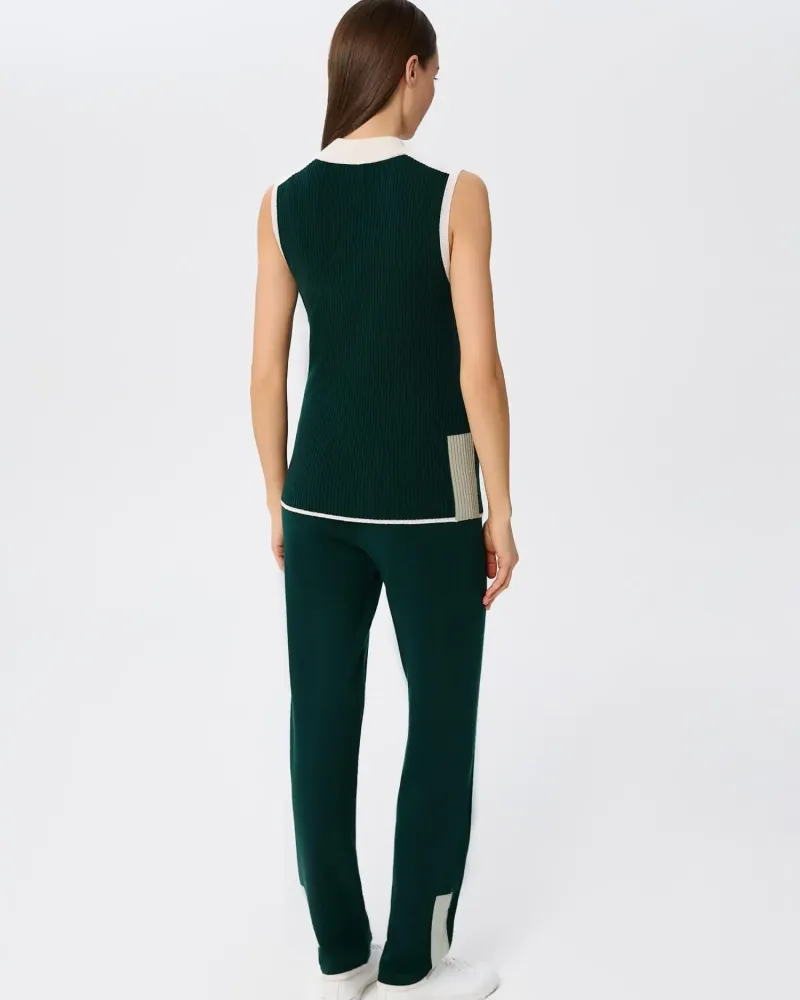 Кашмирен панталон URBAN BLOCK Green