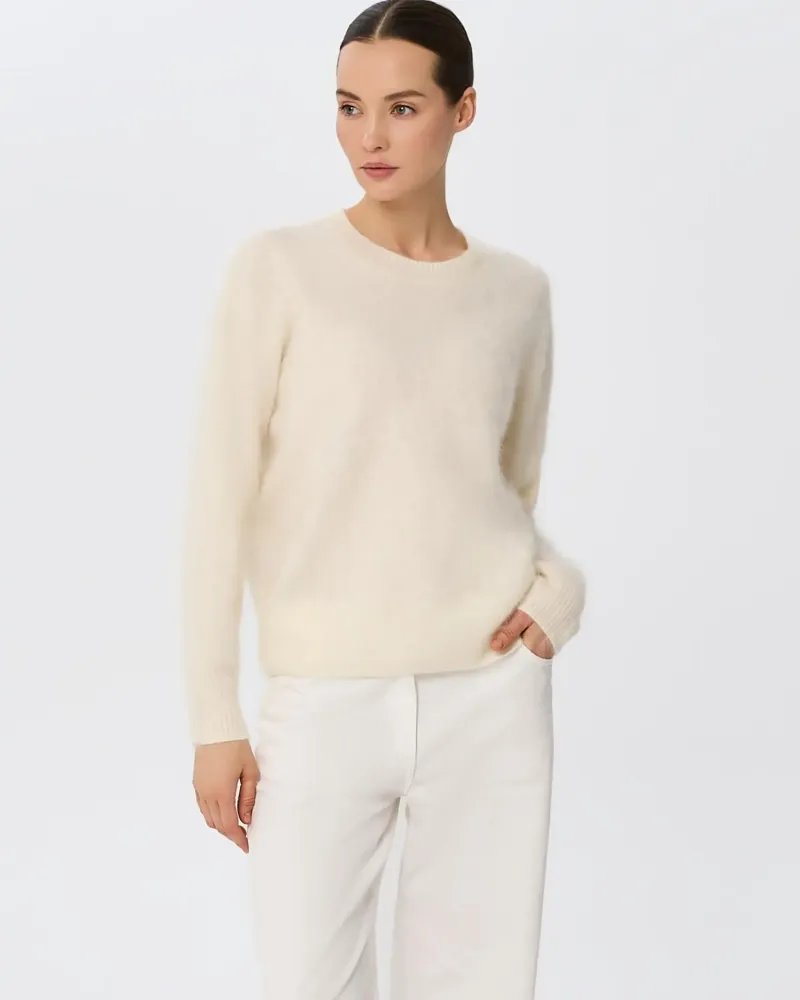 Пуловер от 100%  кашмир  CLOUDED LUXE екрю