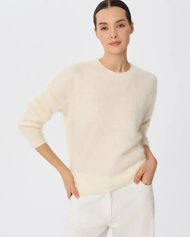 Пуловер от 100%  кашмир  CLOUDED LUXE екрю