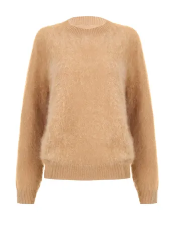 Пуловер от 100% кашмир CLOUDED LUXE  беж