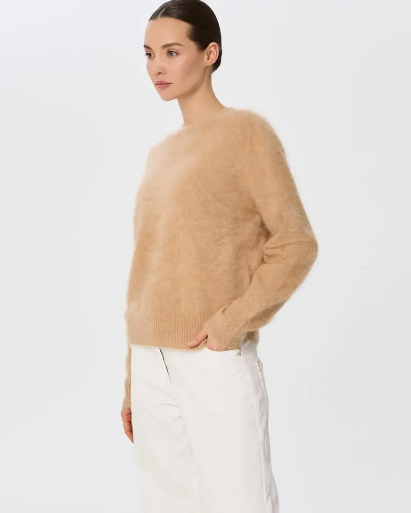 Пуловер от 100% кашмир CLOUDED LUXE  беж