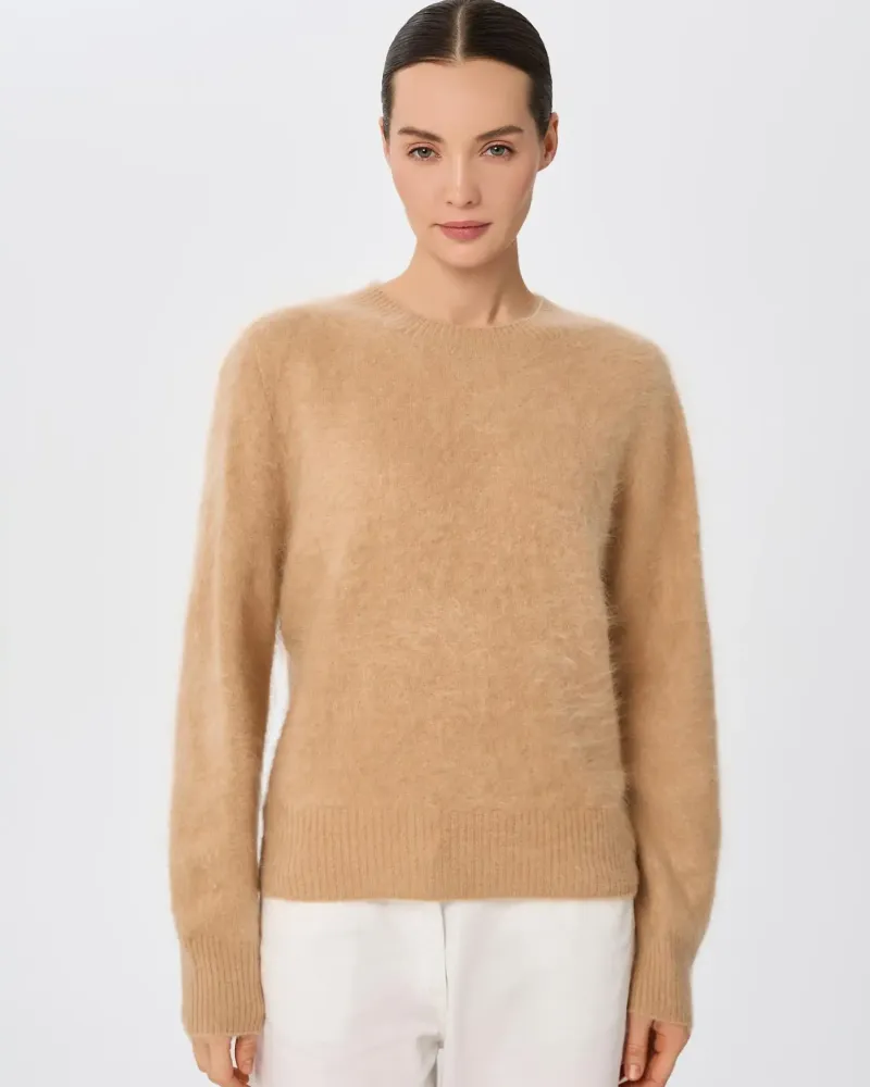 Пуловер от 100% кашмир CLOUDED LUXE  беж