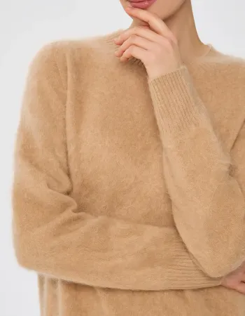 Пуловер от 100% кашмир CLOUDED LUXE  беж