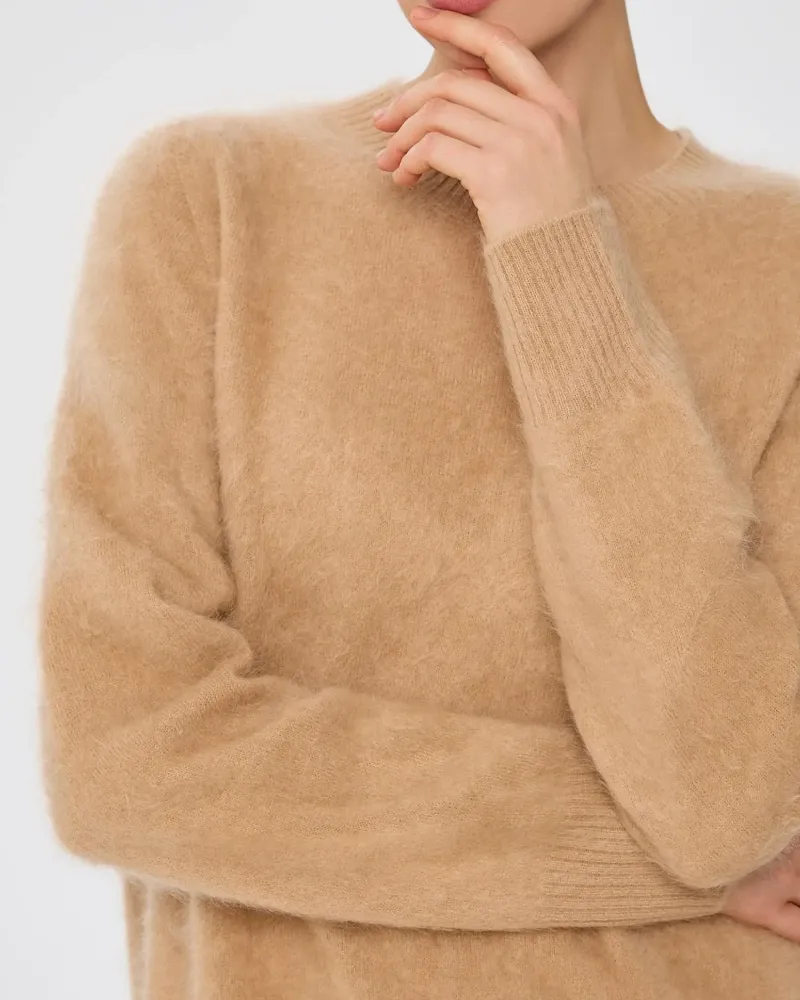 Пуловер от 100% кашмир CLOUDED LUXE  беж