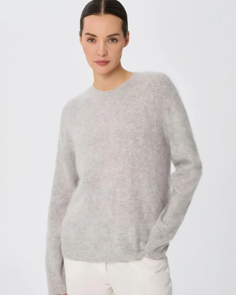 Пуловер от 100% кашмир CLOUDED LUXE  сив