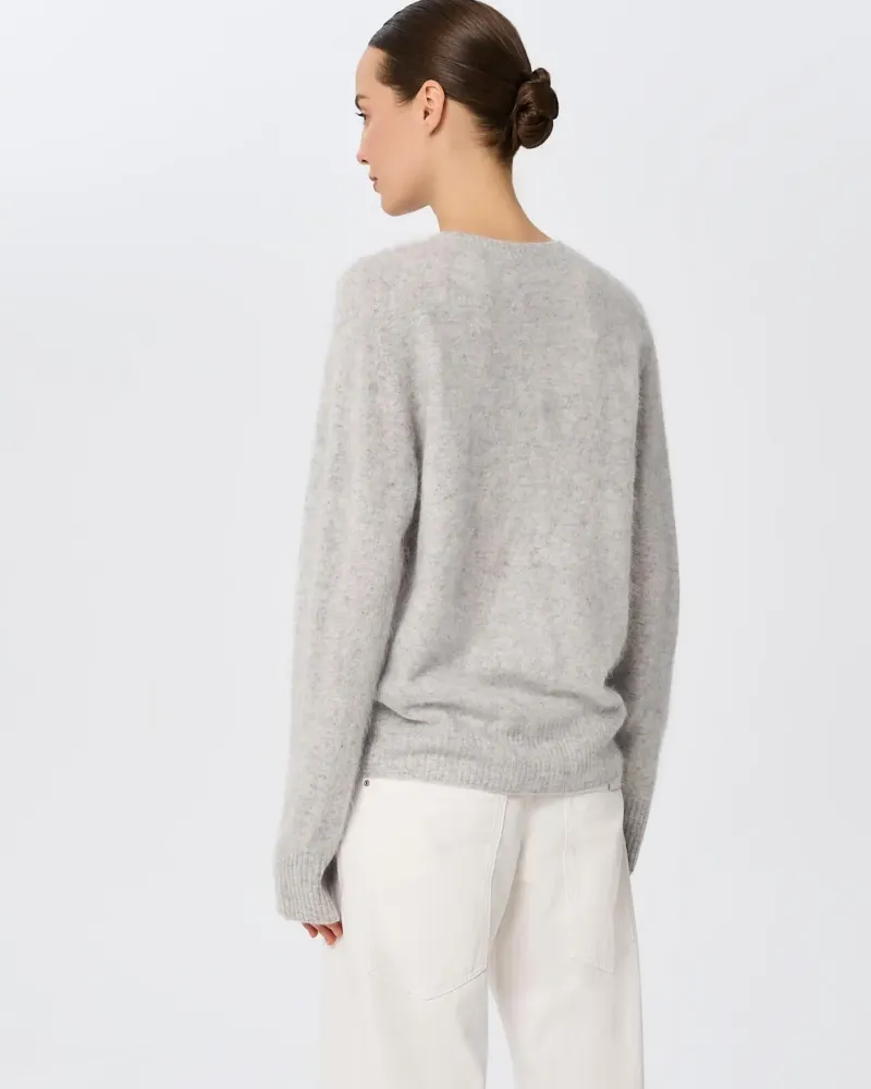 Пуловер от 100% кашмир CLOUDED LUXE  сив