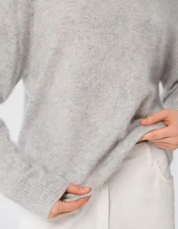 Пуловер от 100% кашмир CLOUDED LUXE  сив