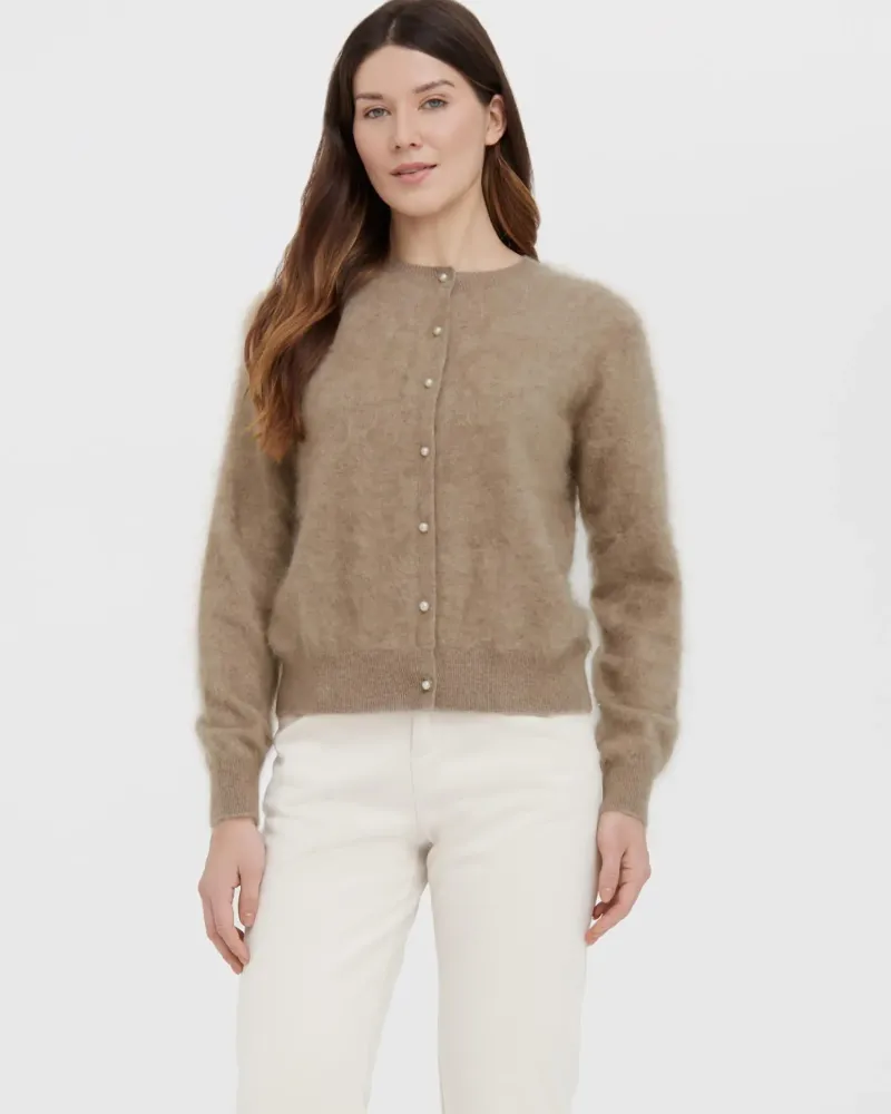 Жилетка 100% кашмир в беж CLOUDED LUXE