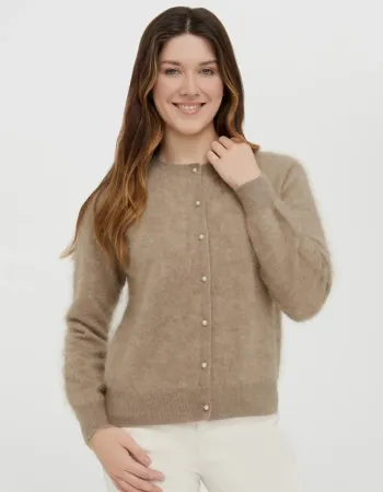 Жилетка 100% кашмир в беж CLOUDED LUXE