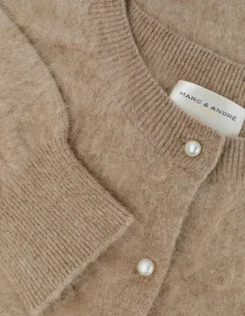 Жилетка 100% кашмир в беж CLOUDED LUXE