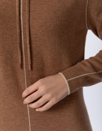 Дамска рокля от кашмир SERENITY Caramel Дамска рокля от кашмир SERENITY Caramel