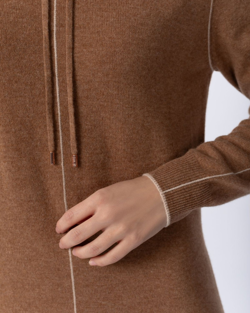 Дамска рокля от кашмир SERENITY Caramel