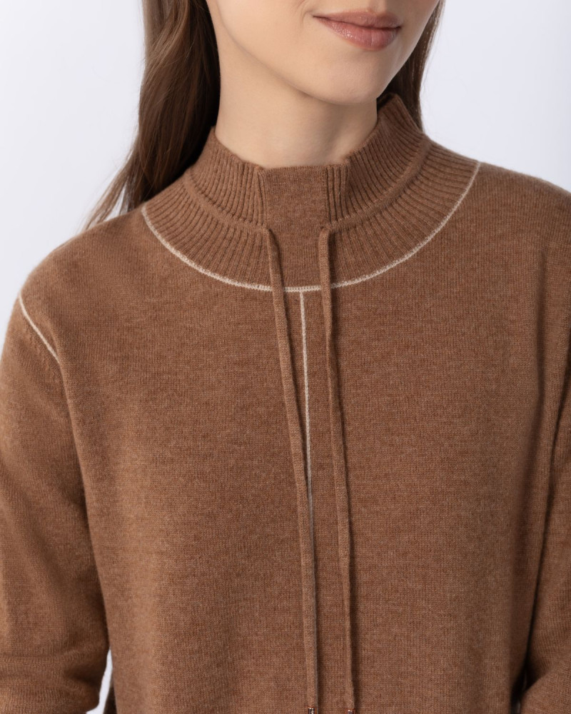 Дамска рокля от кашмир SERENITY Caramel