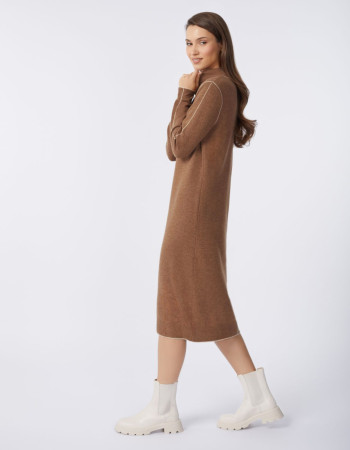 Дамска рокля от кашмир SERENITY Caramel Дамска рокля от кашмир SERENITY Caramel