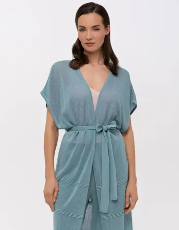 Жилетка без ръкав от коприна Palazzo Pearl BLUE Жилетка без ръкав от коприна Palazzo Pearl BLUE