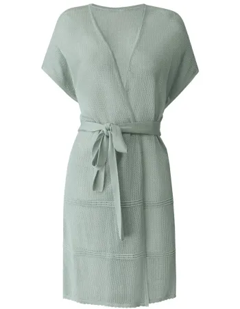 Жилетка без ръкав от коприна Palazzo Pearl MINT GREEN Жилетка без ръкав от коприна Palazzo Pearl MINT GREEN