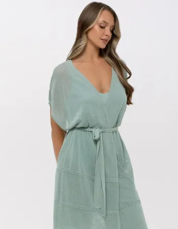 Жилетка без ръкав от коприна Palazzo Pearl MINT GREEN Жилетка без ръкав от коприна Palazzo Pearl MINT GREEN
