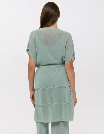 Жилетка без ръкав от коприна Palazzo Pearl MINT GREEN Жилетка без ръкав от коприна Palazzo Pearl MINT GREEN