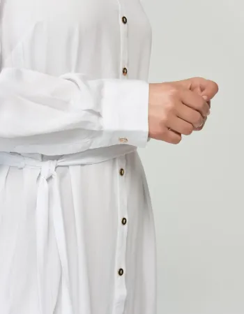 Елегантна риза рокля White