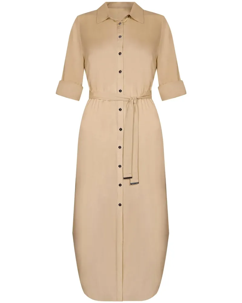 Елегантна риза рокля Beige