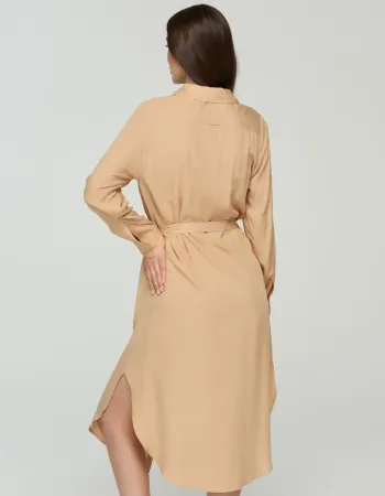 Елегантна риза рокля Beige