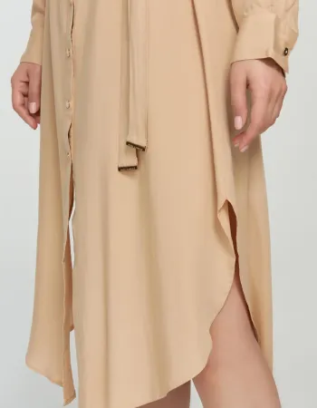 Елегантна риза рокля Beige